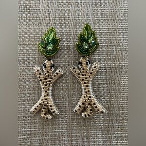 Tiger Beaded Earrings New